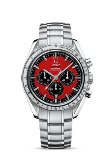 Omega Speedmaster Michael Schumacher Stainless Steel / Red / Bracelet / The Legend Red